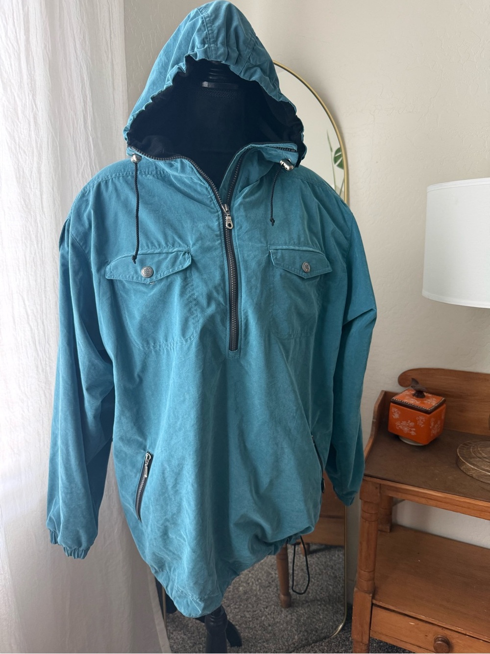 Vintage NILS Teal Ski Jacket with Black Liner